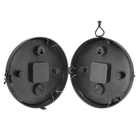 Roman numerals and glass lens on AcuRite 75140M clock add vintage charm