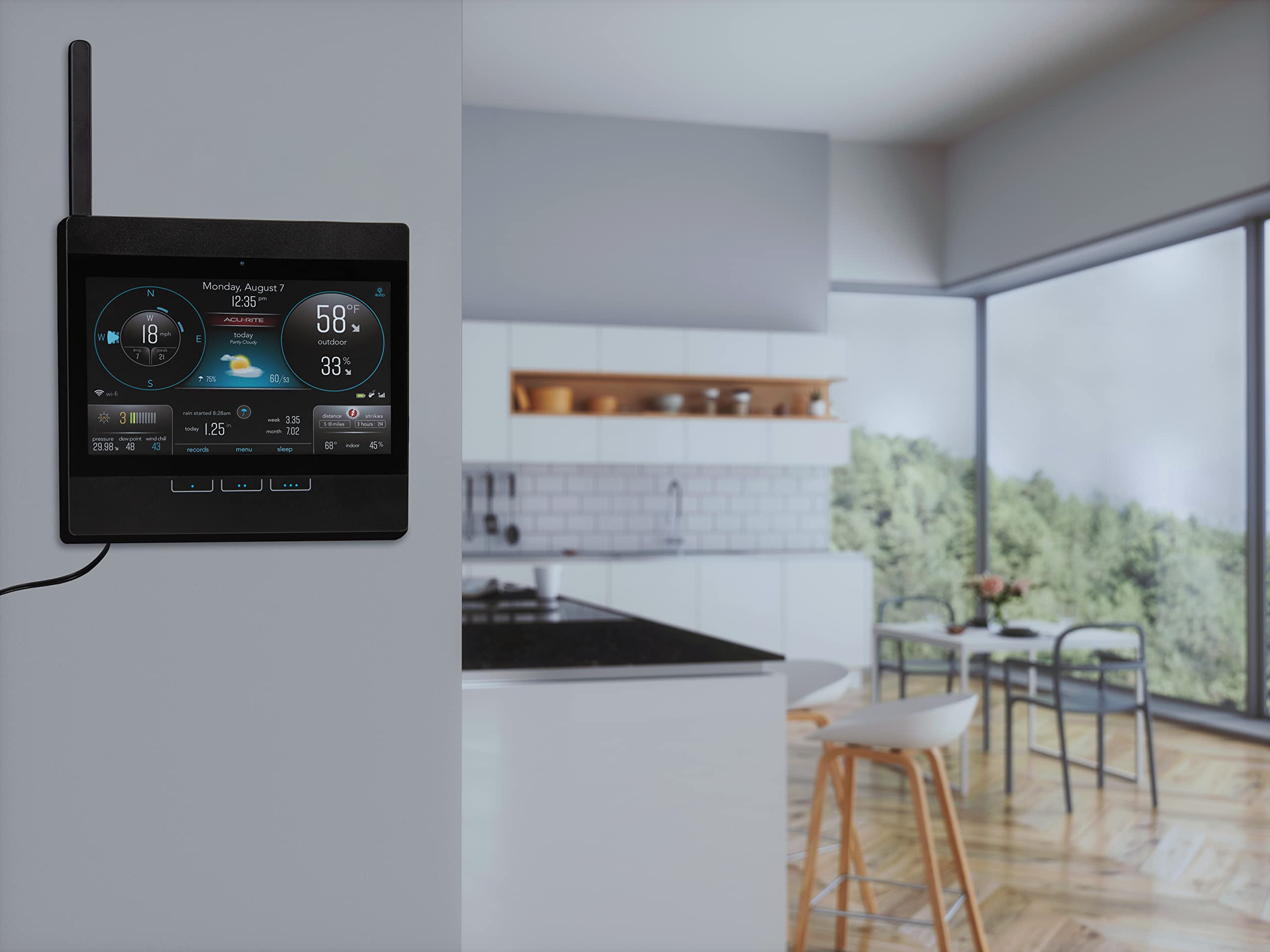 AcuRite Atlas indoor-outdoor humidity monitor supports comfortable living spaces