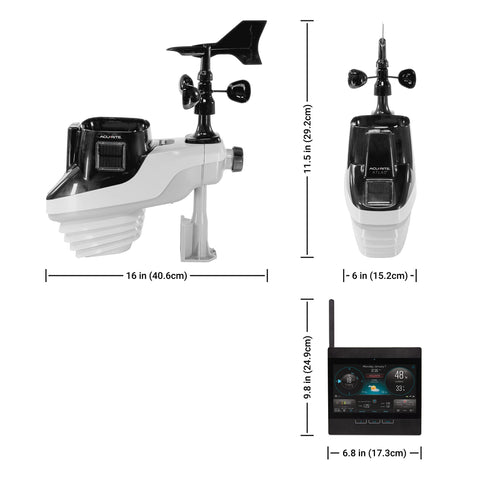 AcuRite Atlas wind gauge shows speed and direction for storm prep