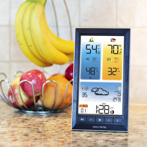 AcuRite audible alerts and bright LCD highlight when thresholds are met.