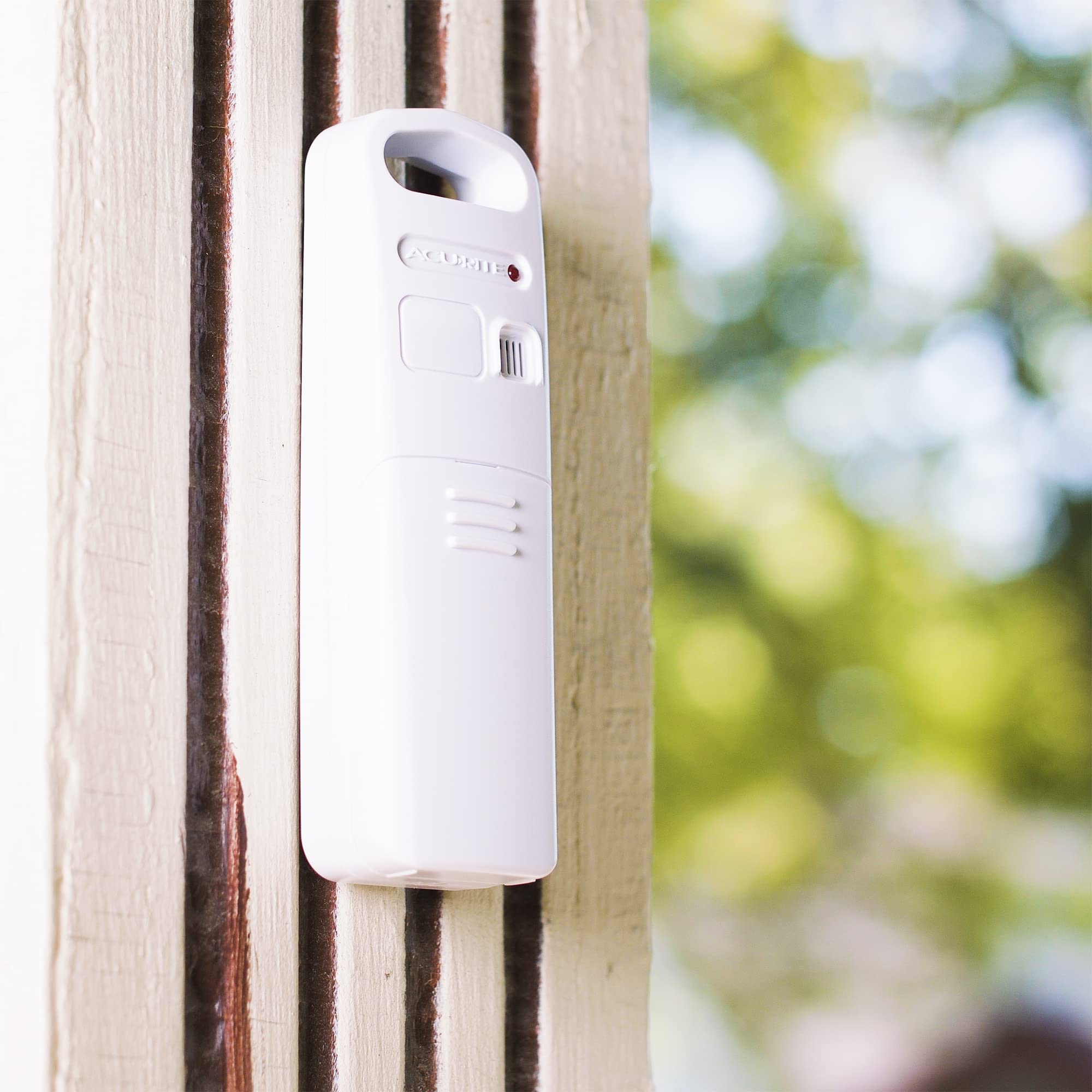 Two AA batteries power the AcuRite sensor (not included).