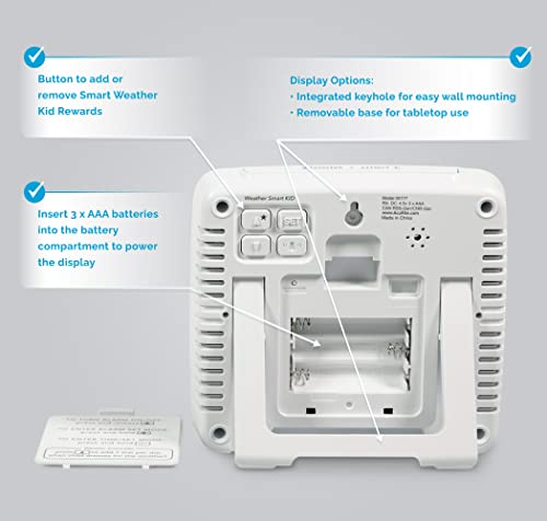 AcuRite remote outdoor sensor sends data within 165 feet of the display
