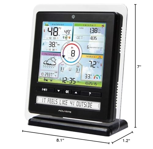 AcuRite Iris easy mounting hardware supports flexible home or office setup