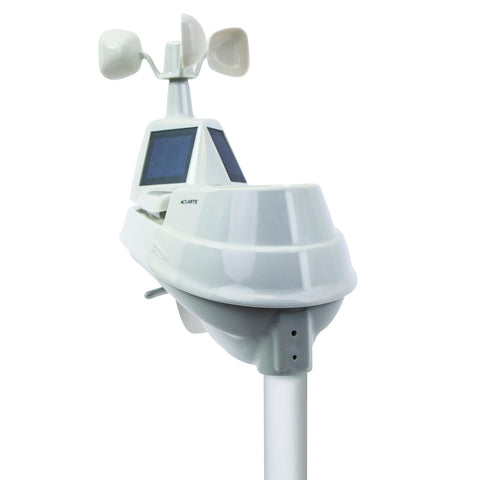 Easy setup with mounting bracket and batteries for quick neighborhood weather status