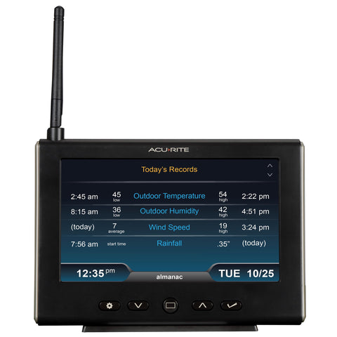 AcuRite Iris indoor/outdoor thermometer tracks temperature and humidity for comfort.