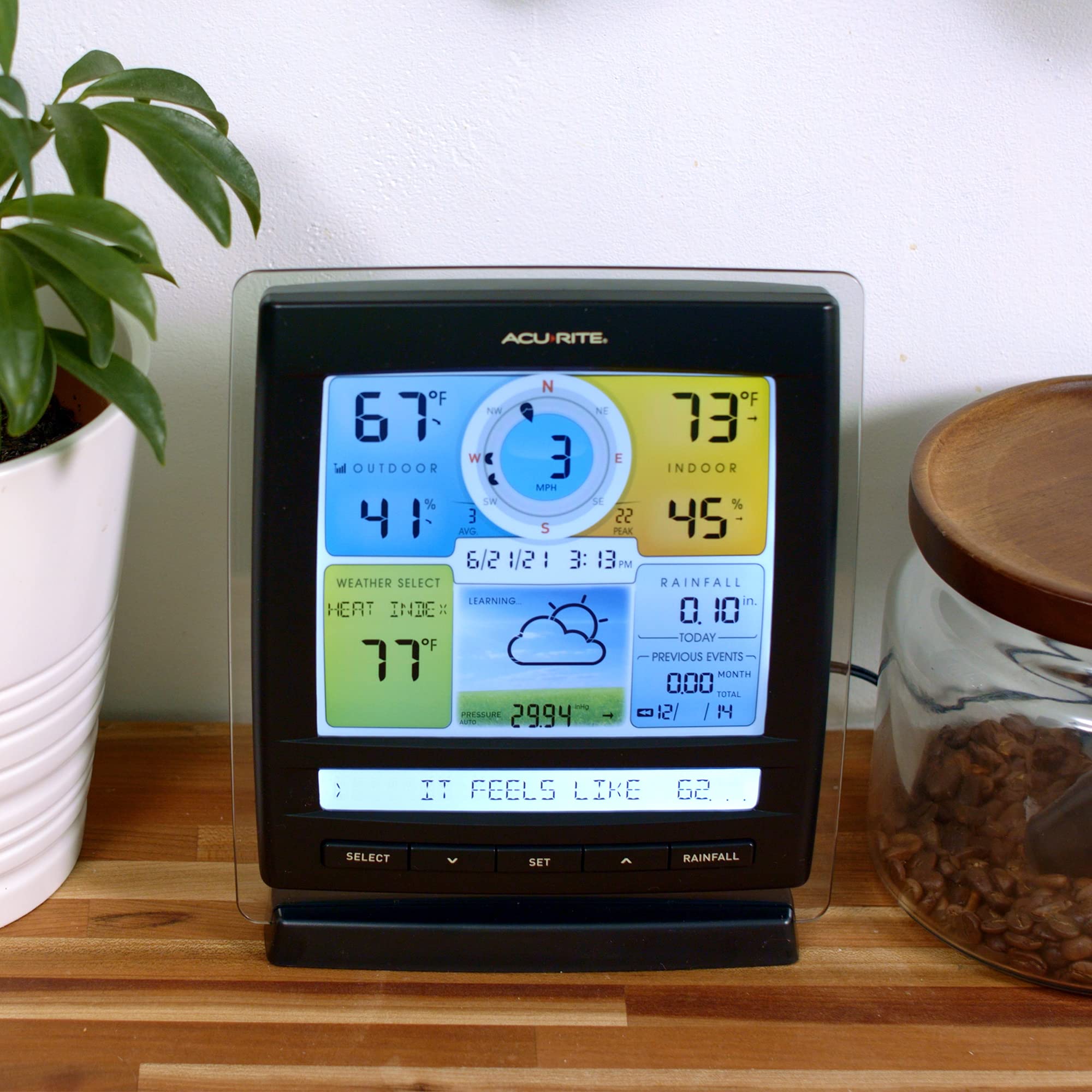 AcuRite Iris indoor thermometer and hygrometer monitor home comfort.