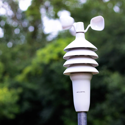 AcuRite Notos 3N1TXC temperature and humidity readings for plant care.