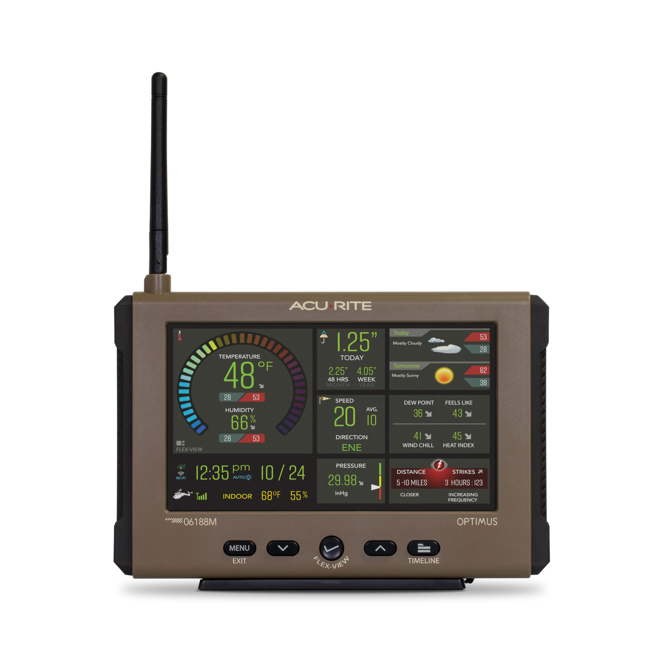 AcuRite Optimus NOW app provides live measurements and alerts on your phone.