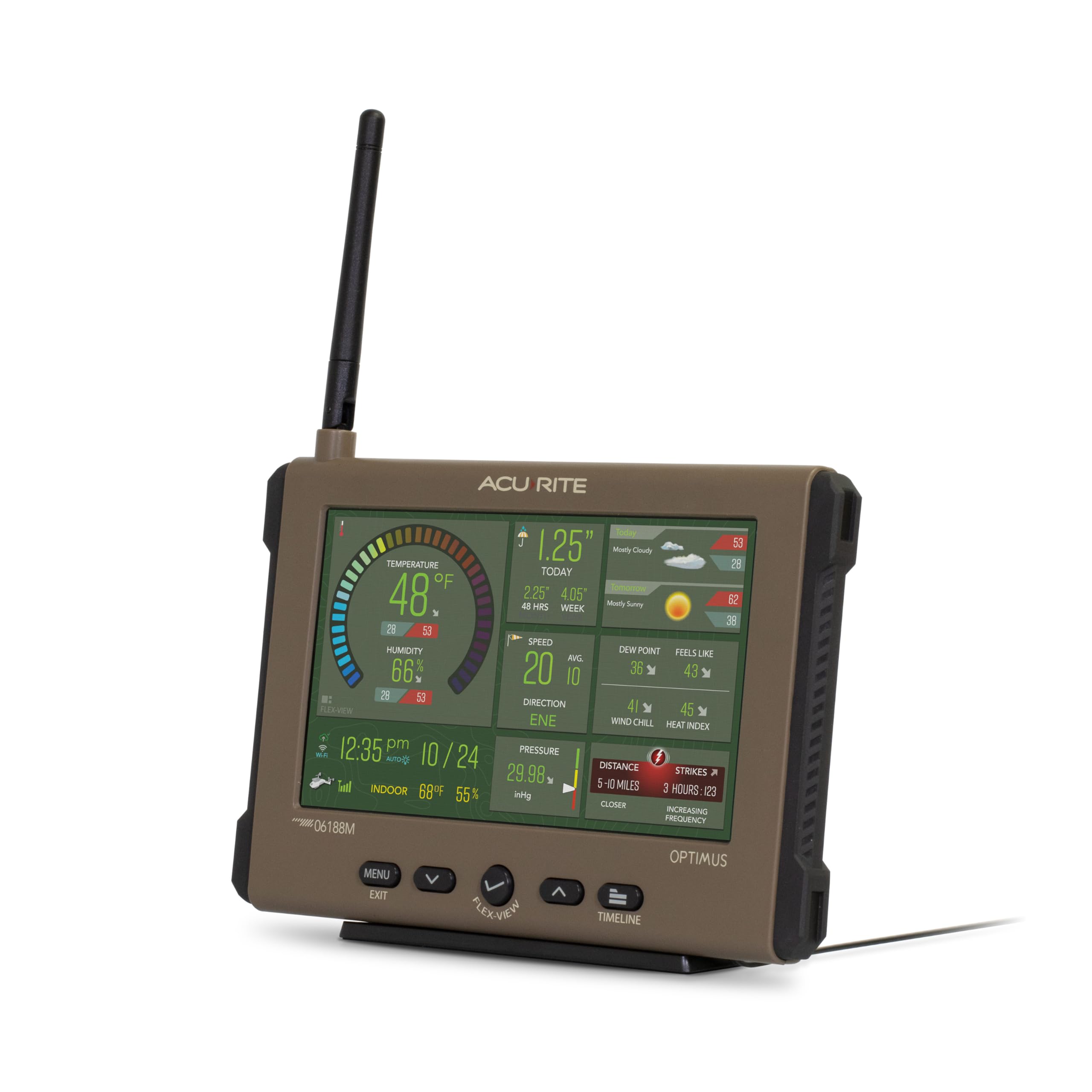 AcuRite Optimis integrates with Google Home and Alexa for hands-free weather tasks.