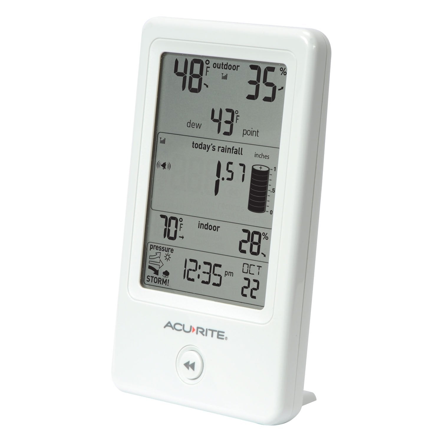 AcuRite outdoor wireless sensor monitoring outdoor conditions for garden planning