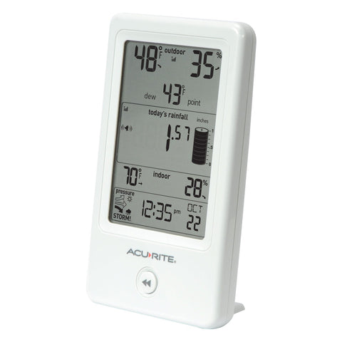 AcuRite outdoor wireless sensor monitoring outdoor conditions for garden planning