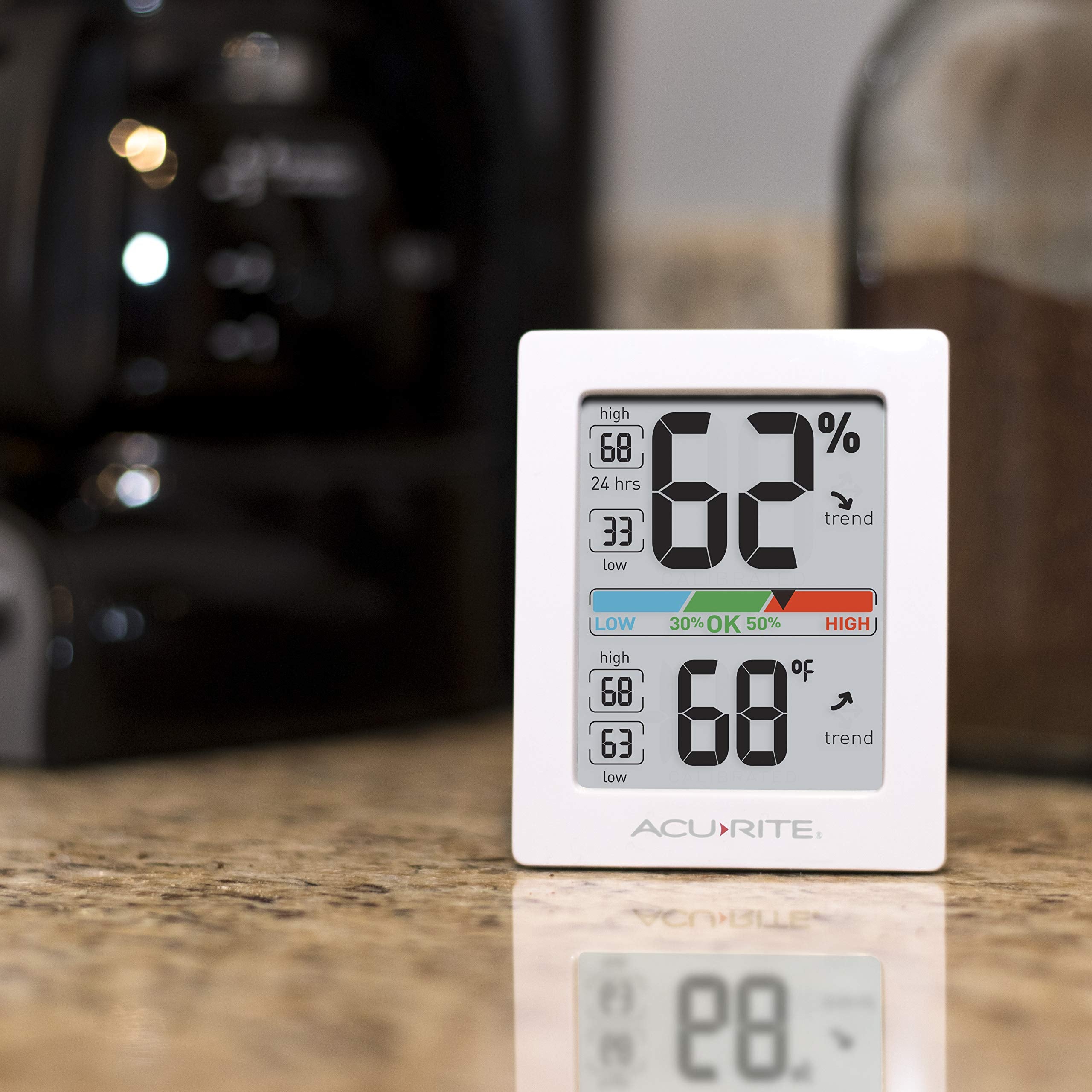 AcuRite Pro reads current air conditions quickly to help manage humidity levels.