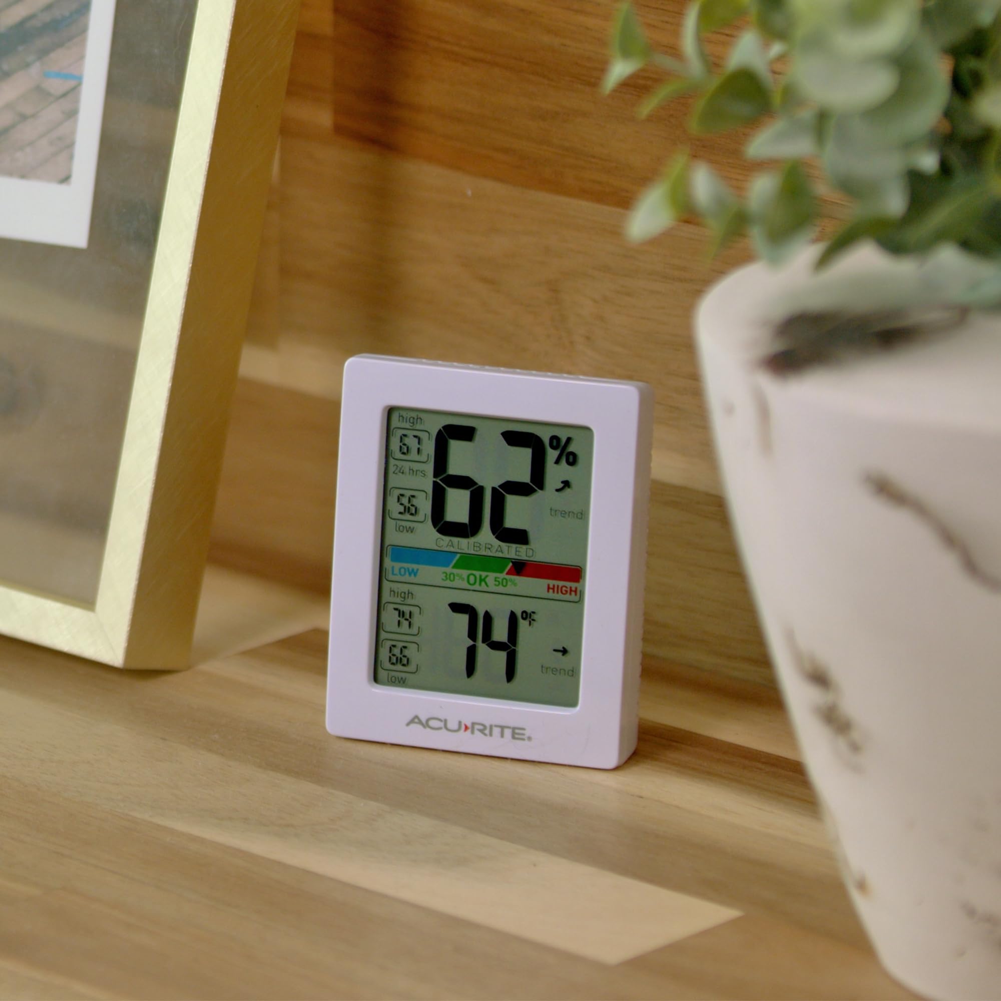 AcuRite sensor calibration setup showing easy room-specific tuning