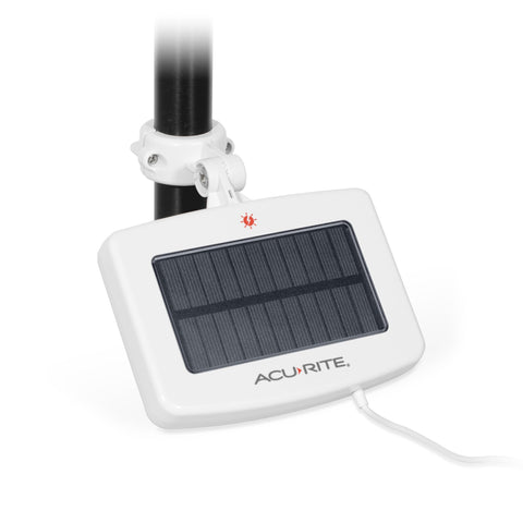 AcuRite Solar Power Pack with 30-foot cord connected to a sensor for flexible placement