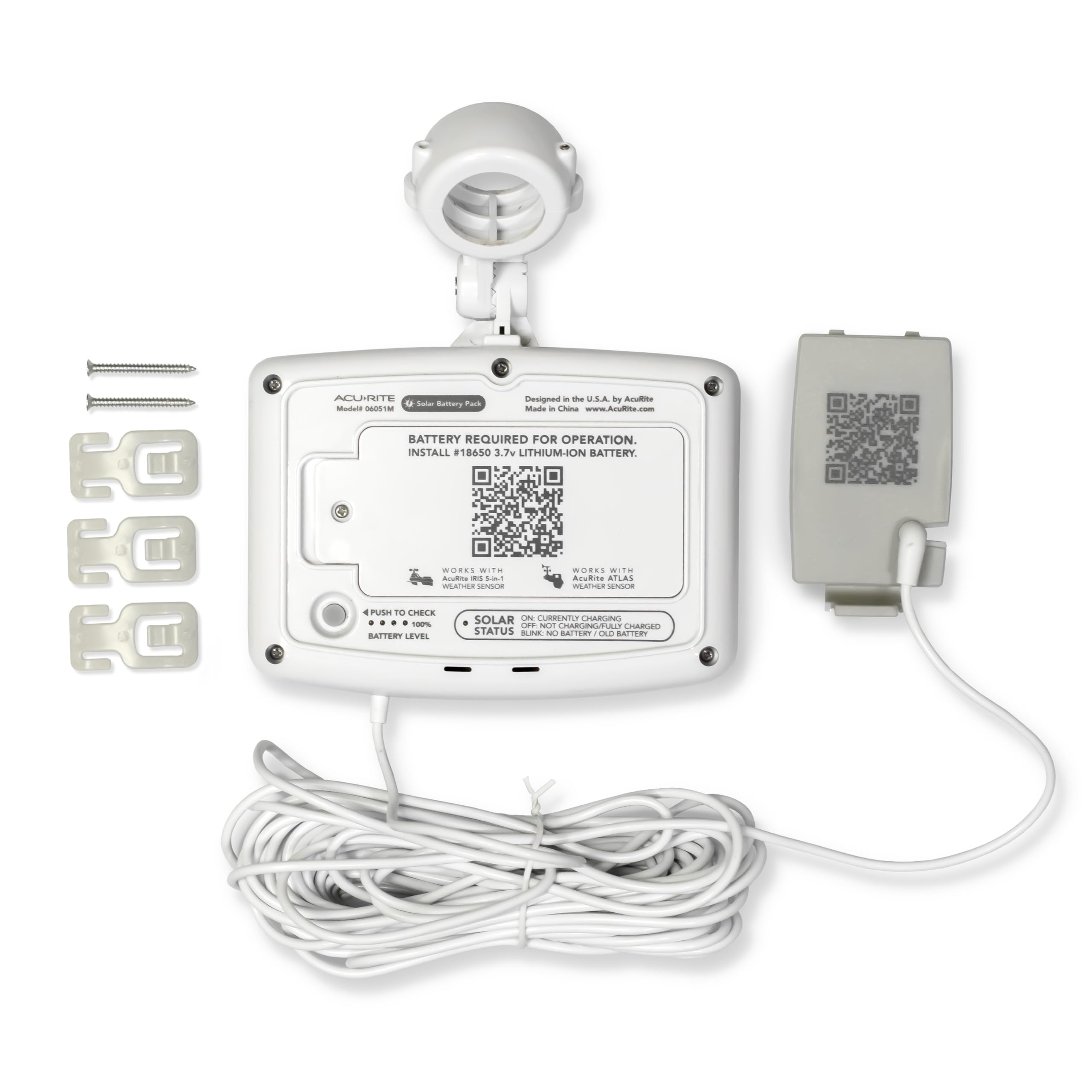 AcuRite Solar Power Pack with mounted hardware included for easy setup