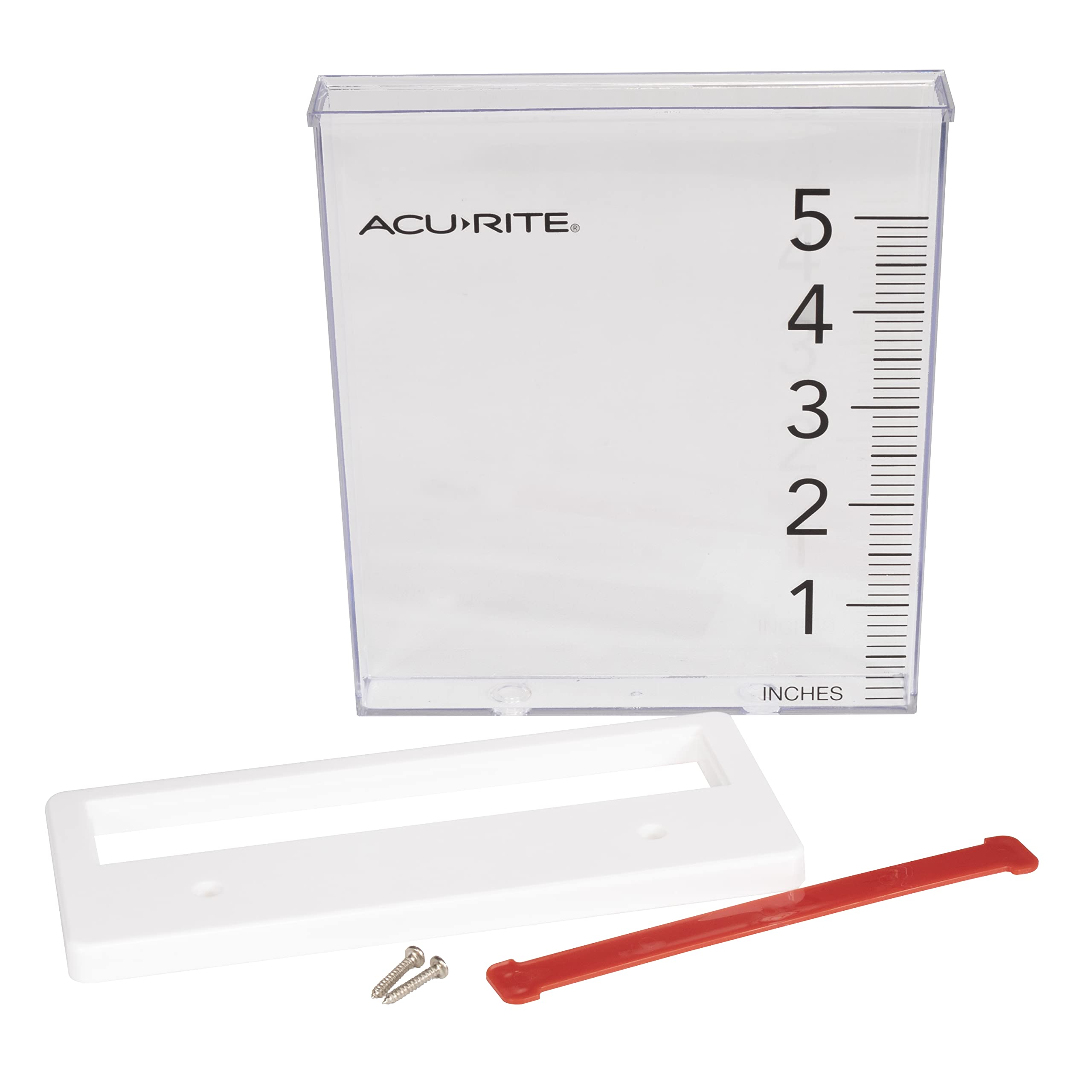 AcuRite Rain Gauge bucket slides out for easy emptying and cleaning.