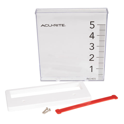 AcuRite Rain Gauge bucket slides out for easy emptying and cleaning.