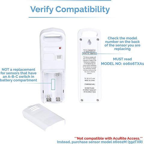 AcuRite wireless transmitter delivers 30-second readings for real-time awareness.