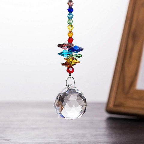 Acuteye feng shui crystal prisms adding decorative balance to space