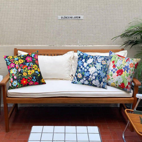 Adabana floral decor pillow cover for patio and balcony