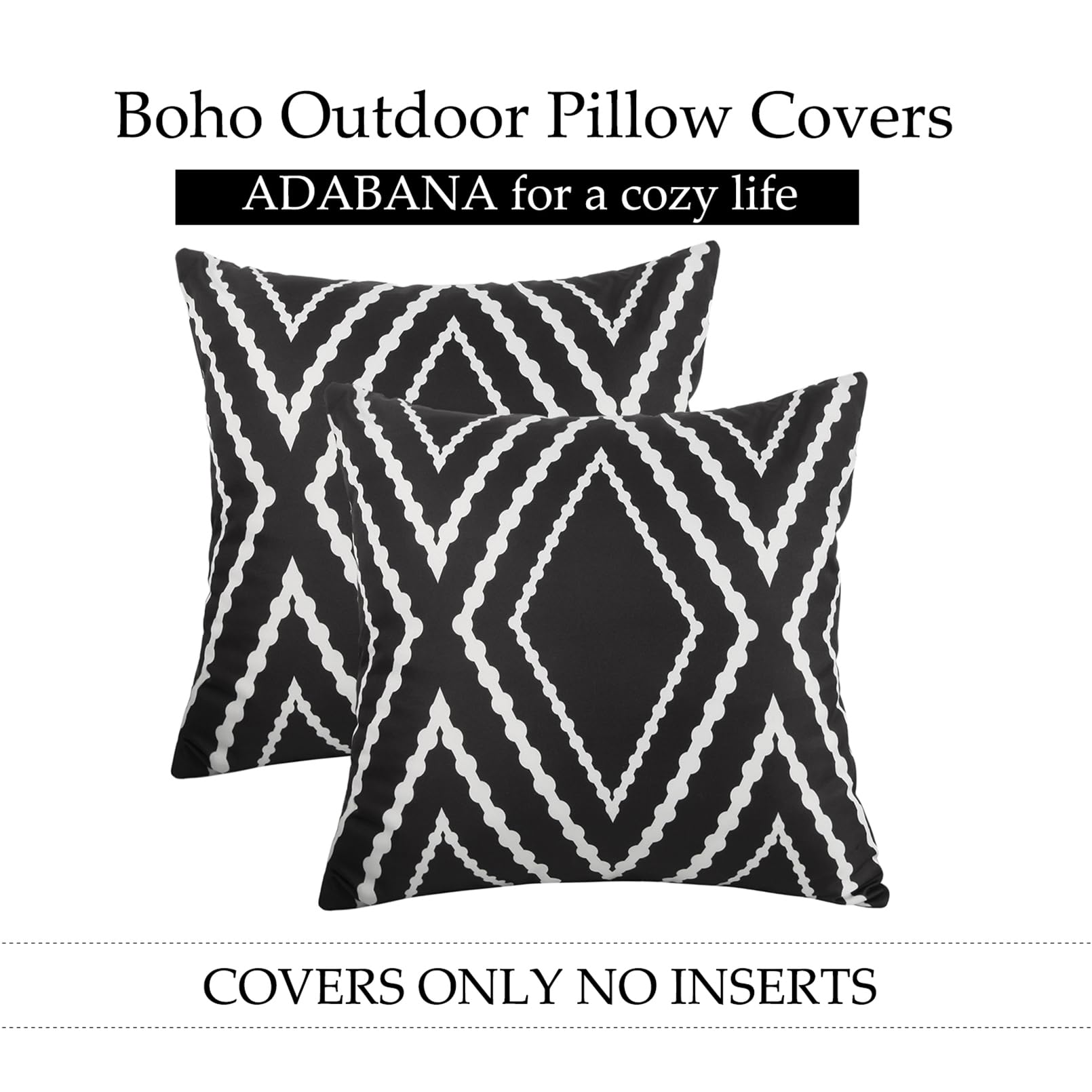 Adabana hidden zipper ensures secure, neat closure for easy care.
