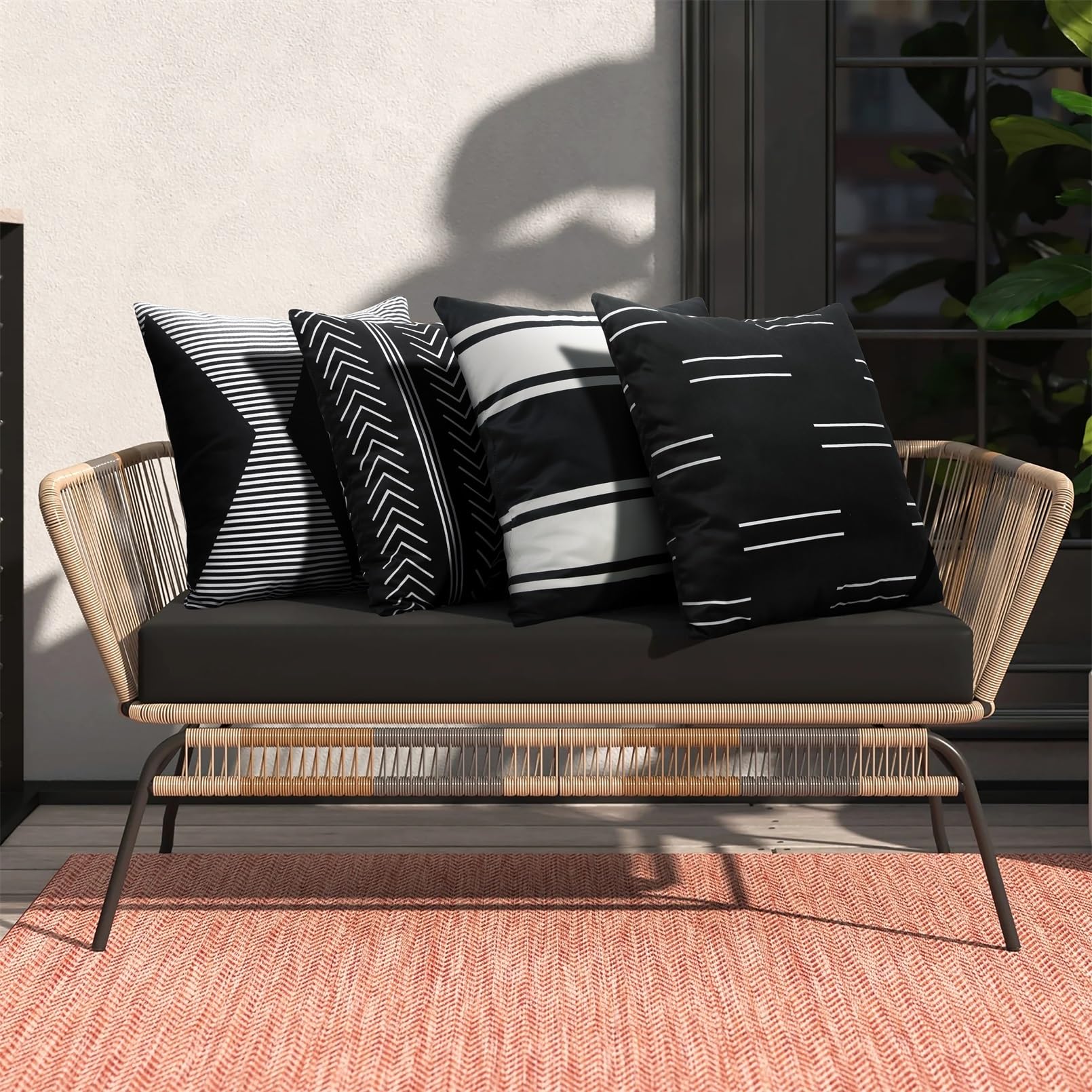 Adabana durable waterproof cover for garden chairs, easy to wipe clean after outdoor dinners.