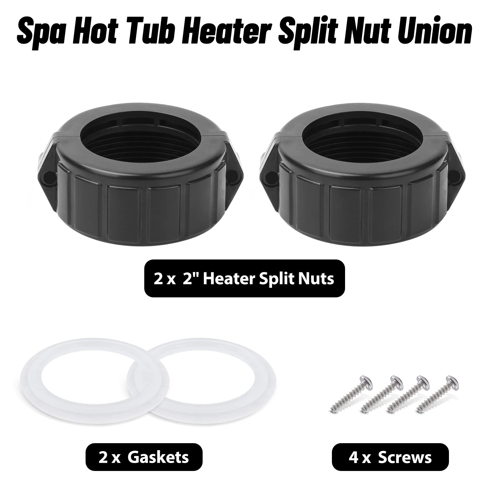Adabuing 4 screws for heater assembly ensure a sturdy, easy-to-install mount.