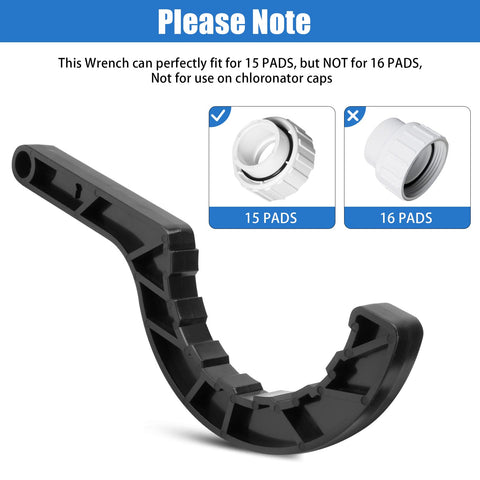 Adabuing ABS-material pool wrench offers durable, scratch-resistant performance in tight spaces.