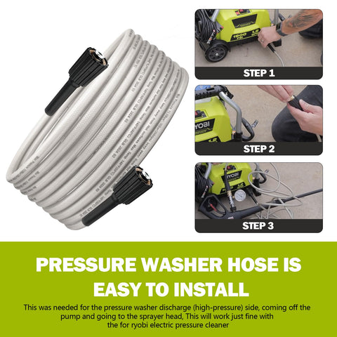 Adabuing easy-install Ryobi hose simplifies replacement with precise fit.