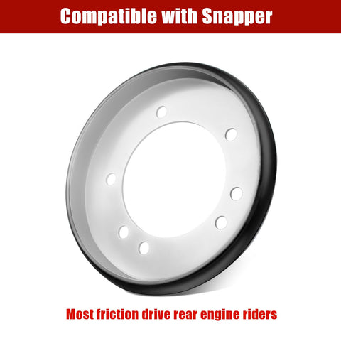 Adabuing friction wheel drive disc delivers reliable traction for snow.
