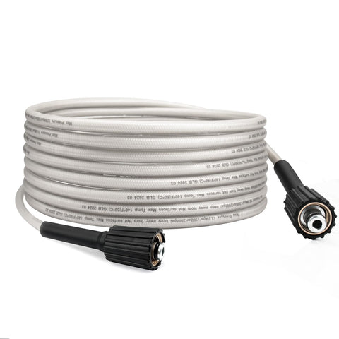 Adabuing pressure washer hose with Ryobi-compatible connector for reliable high-pressure cleaning.