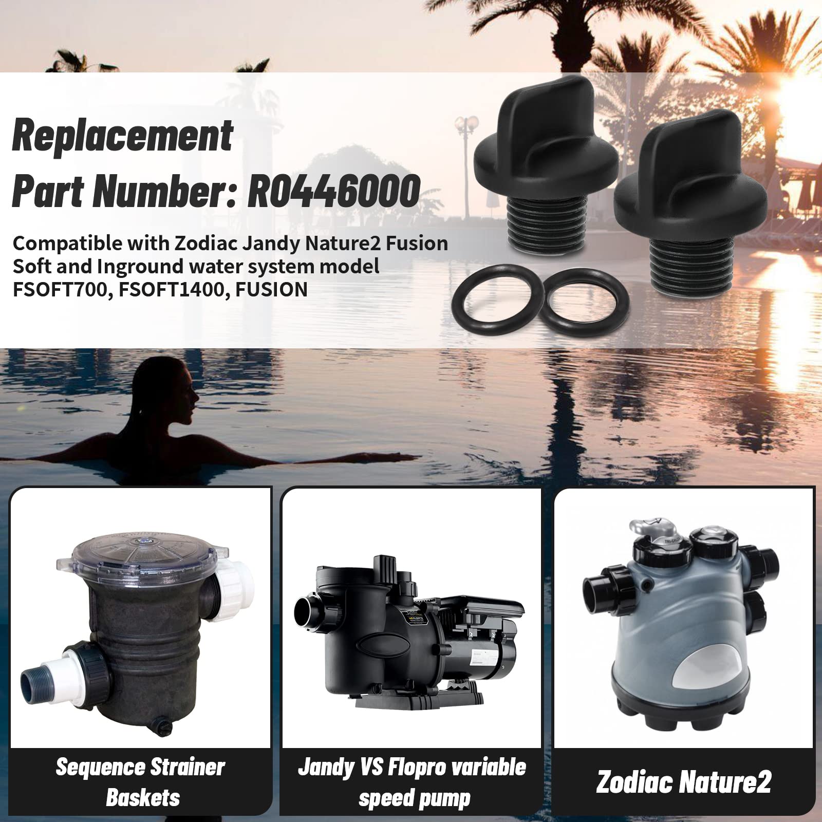 Adabuing R0446000 o-ring seal emphasizes a durable gasket for secure fittings.