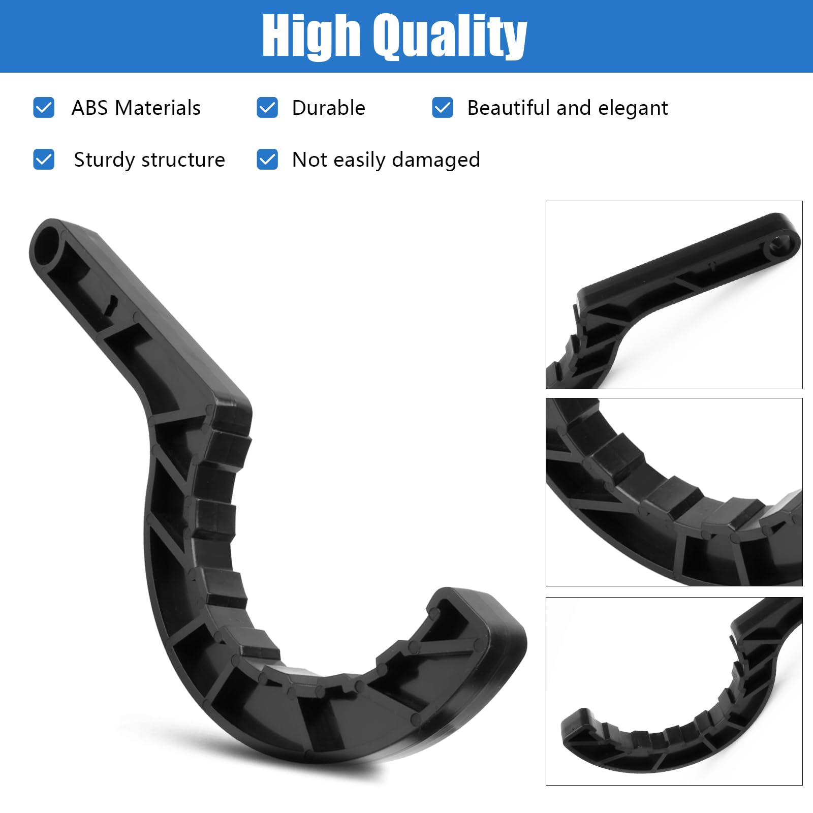 Adabuing compact wrench stays ready for storage and on-the-go pool maintenance.
