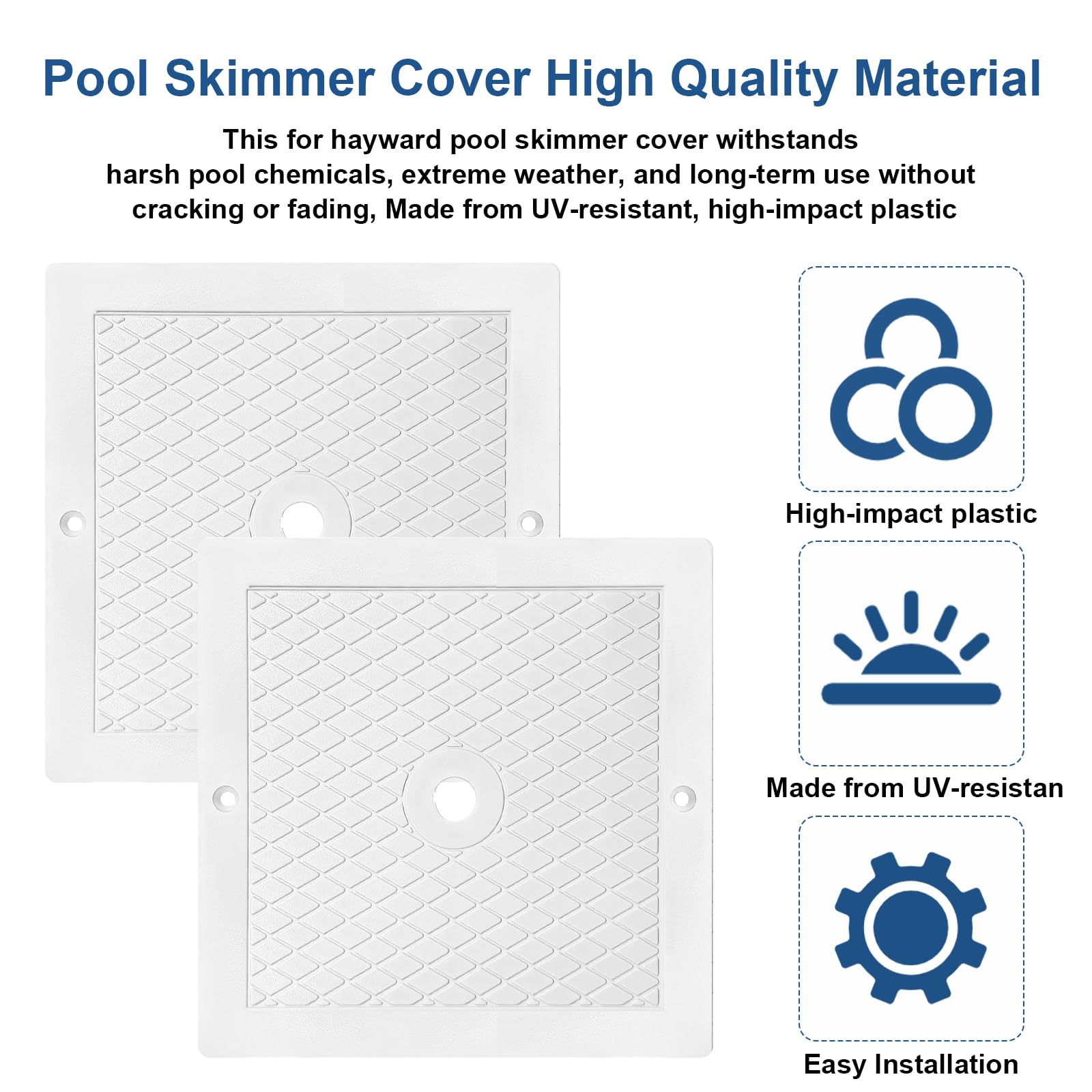 Adabuing UV-resistant lid for long-lasting poolside durability
