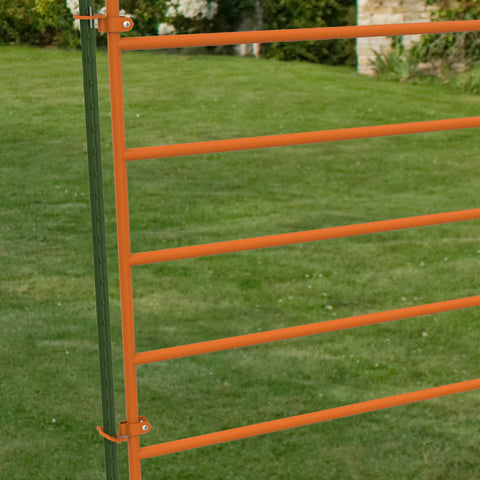 Adamoss farm gate hinge enables wide 200-degree swing on garden posts