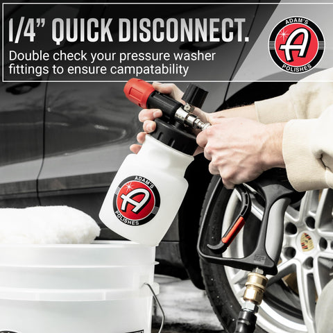 Adam's Polishes 32oz capacity supports extended foaming without frequent refills.