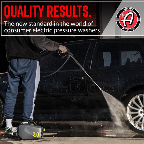 Adam's Polishes compact unit weighing 24lbs ideal for car, patio, and RV tasks.