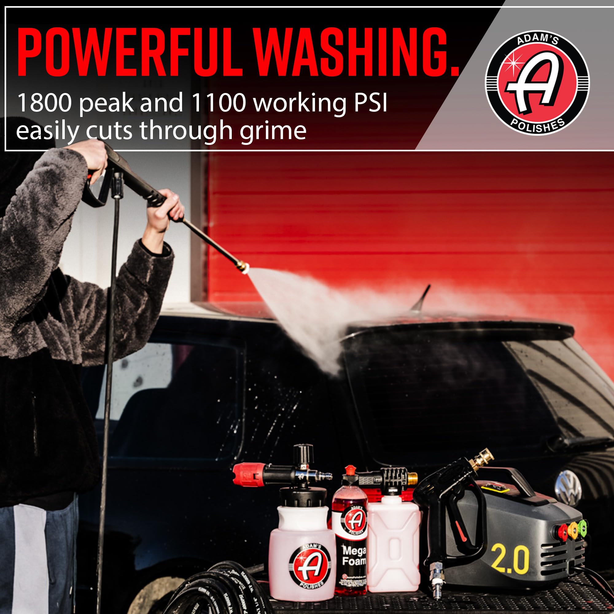 Adam's Polishes optional kit included image showing enhanced washing versatility.