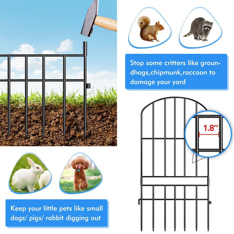 Adavin barrier fence protecting garden beds from digging by pets and wildlife