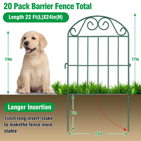 ADAVIN arched design enhances landscape aesthetics while keeping pets safe.