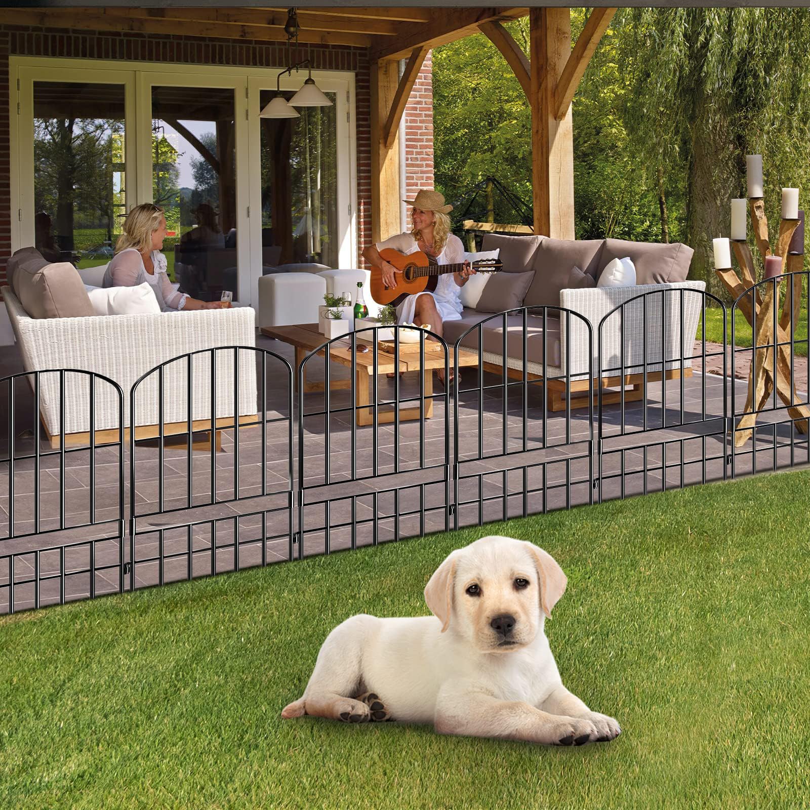 Adavin garden border panels extend along curves for customizable layouts.