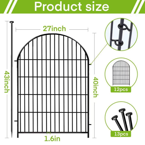 ADAVIN 40in fence assembly shows quick, tool-free setup for sturdy borders