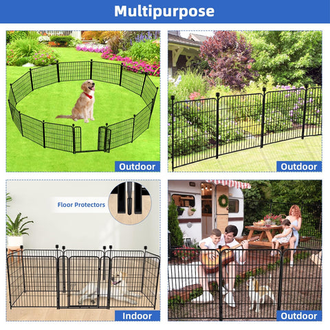 ADAVIN garden fence shown in outdoor use as a pet barrier