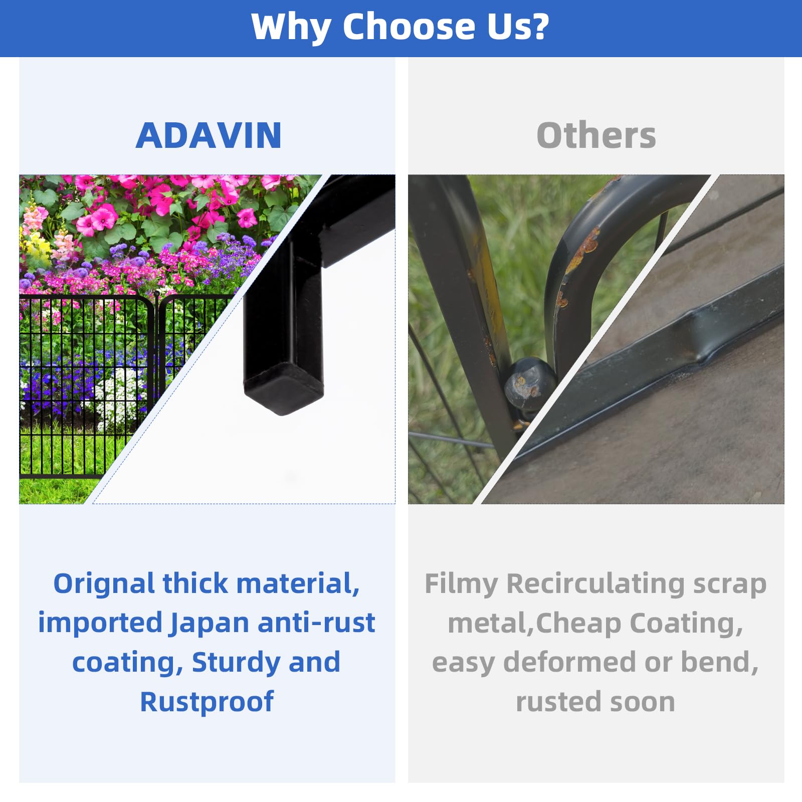 ADAVIN installation pole driven into soil ensures sturdy anchoring
