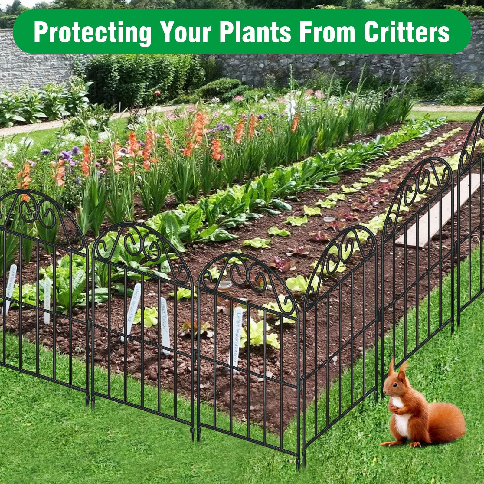 ADAVIN pet-friendly garden barrier protecting beds and walkways