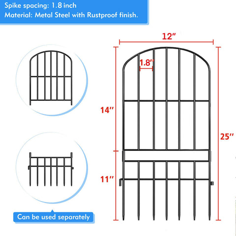 Adavin rustproof powder-coated finish guards outdoor fencing from weathering