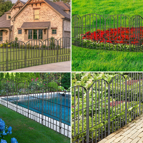 Adavin fence serves as vegetable border and flower bed edge.