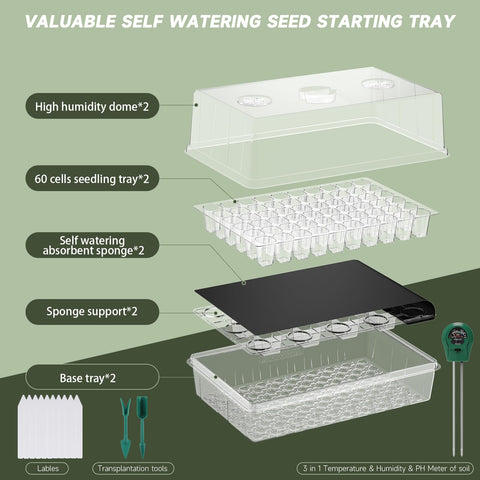 Adawook capillary mat watering system delivers consistent moisture to roots.