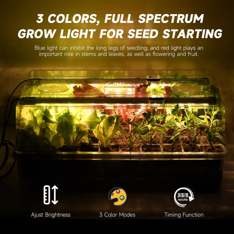 Adawook 4.73-inch humidity dome creates ideal environment for sprouts