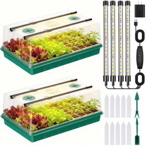 Adawook seed starter tray with 120-cell layout for organized germination.